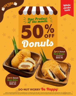 50% OFF Donuts
