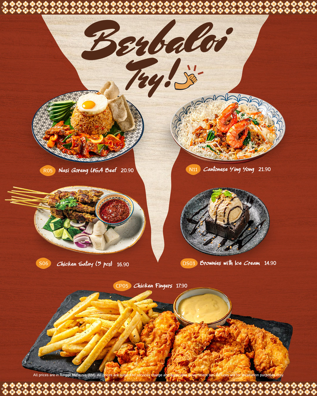 Teh Tarik Place Signature Menu