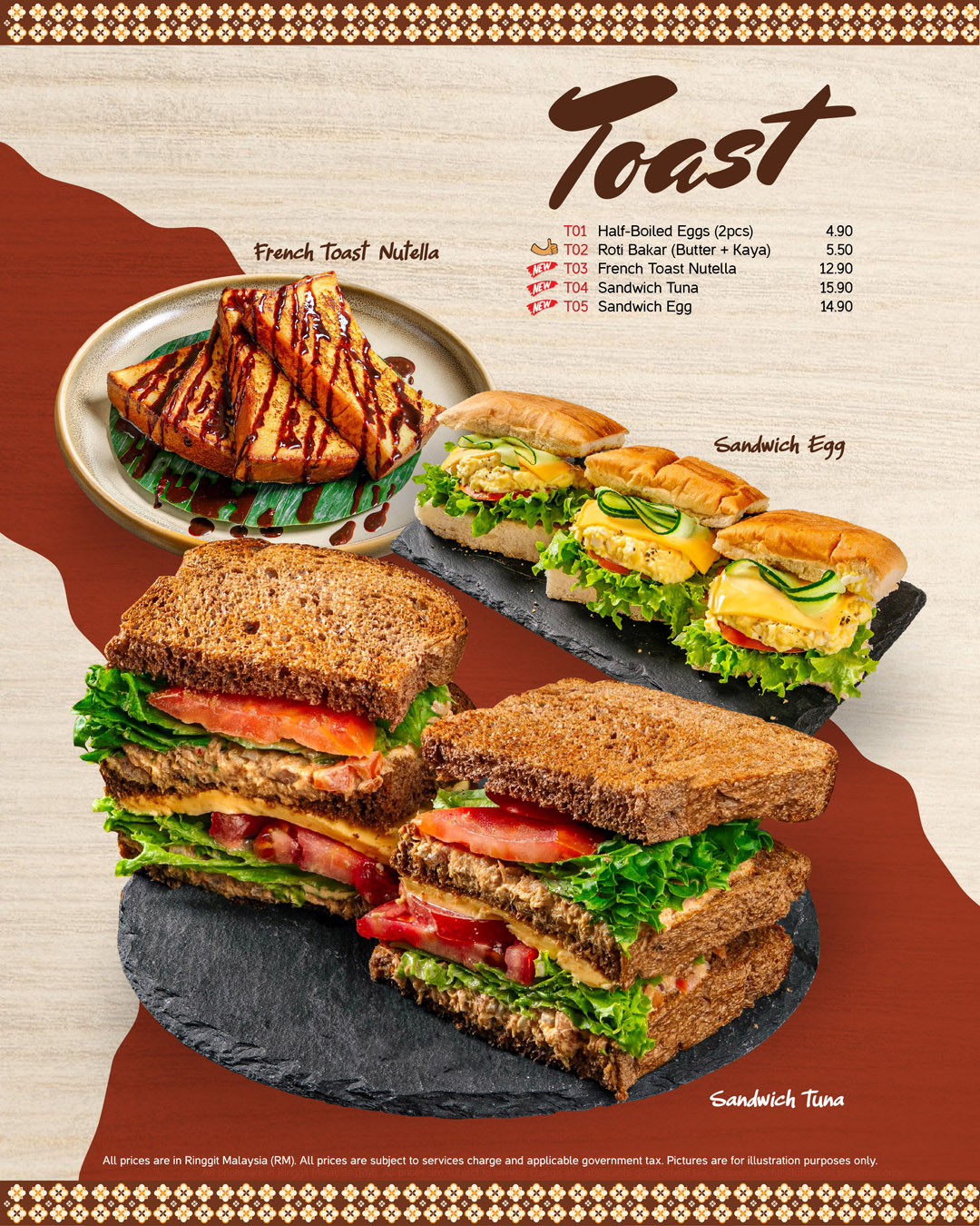 Teh Tarik Place Signature Menu