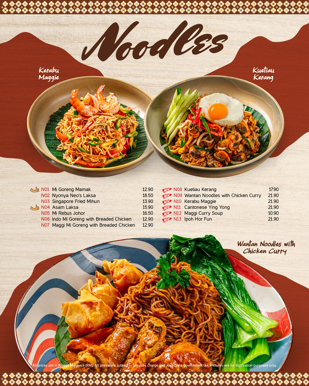 Teh Tarik Place Signature Menu