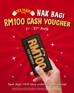 RM100 Cash Vouchers