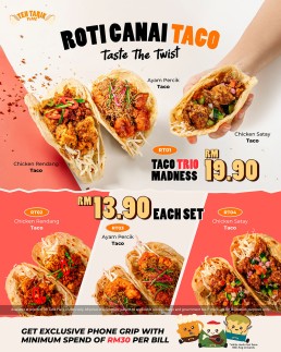 TTP Roti Canai Taco - Taste the Twist