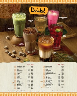 Teh Tarik Place Classic Menu