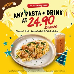 Any Pasta + Drink at RM24.90